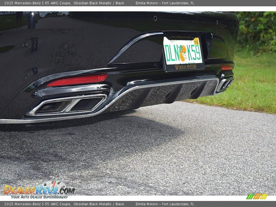 2015 Mercedes-Benz S 65 AMG Coupe Obsidian Black Metallic / Black Photo #14