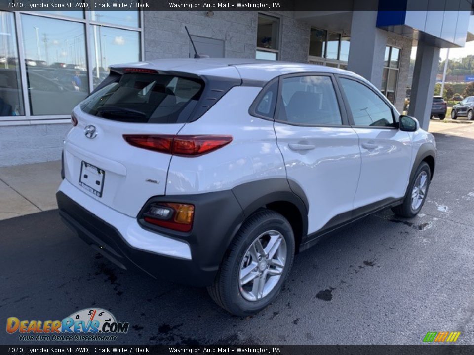 2020 Hyundai Kona SE AWD Chalk White / Black Photo #4