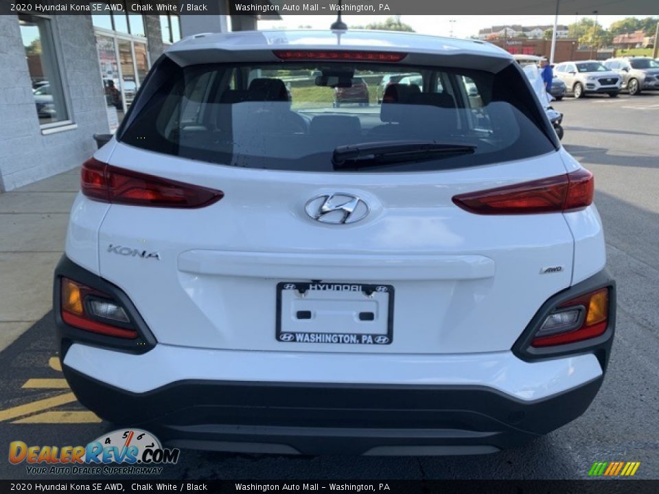 2020 Hyundai Kona SE AWD Chalk White / Black Photo #5