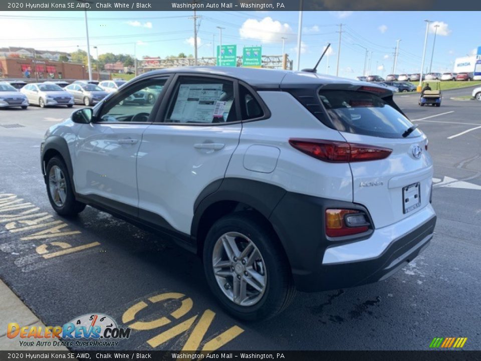 2020 Hyundai Kona SE AWD Chalk White / Black Photo #6