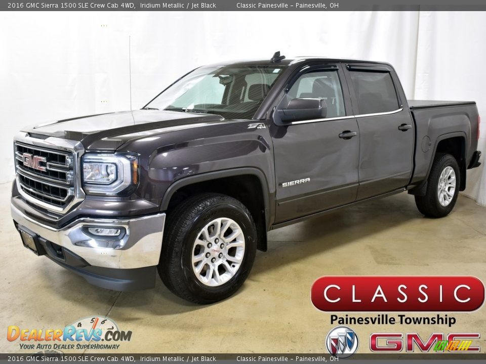 2016 GMC Sierra 1500 SLE Crew Cab 4WD Iridium Metallic / Jet Black Photo #1