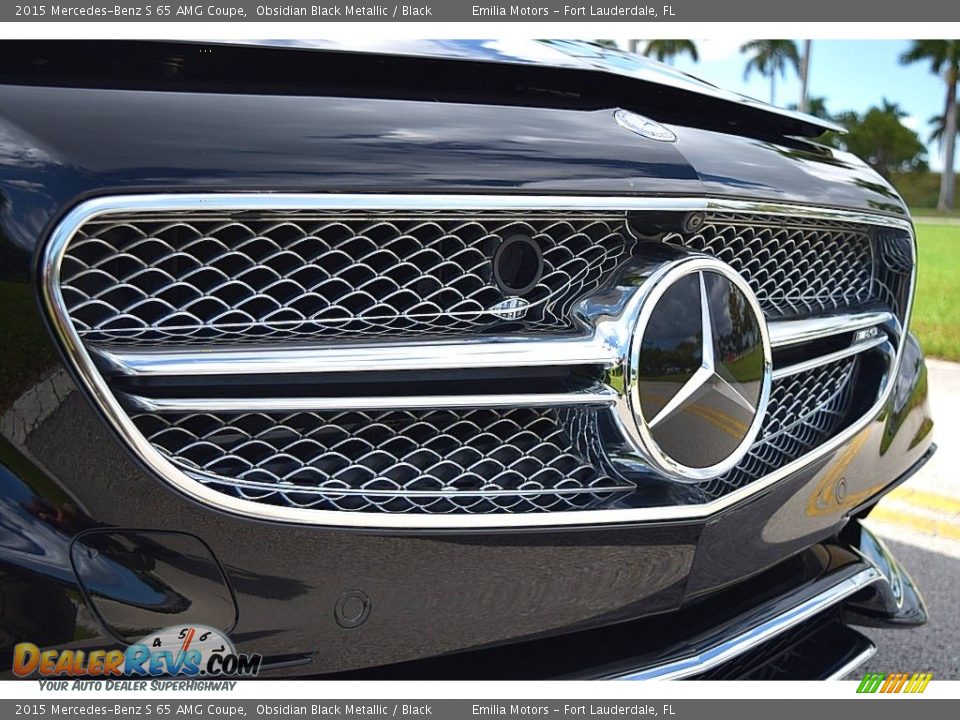 2015 Mercedes-Benz S 65 AMG Coupe Obsidian Black Metallic / Black Photo #23