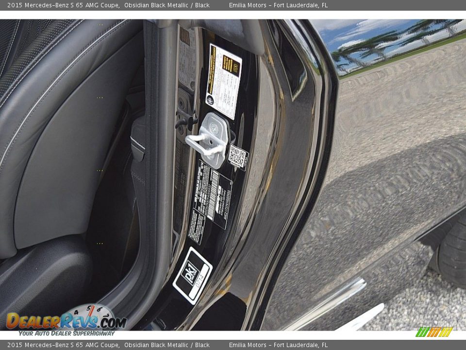 2015 Mercedes-Benz S 65 AMG Coupe Obsidian Black Metallic / Black Photo #31