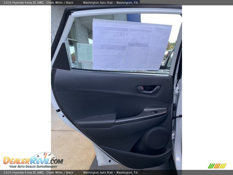 2020 Hyundai Kona SE AWD Chalk White / Black Photo #17