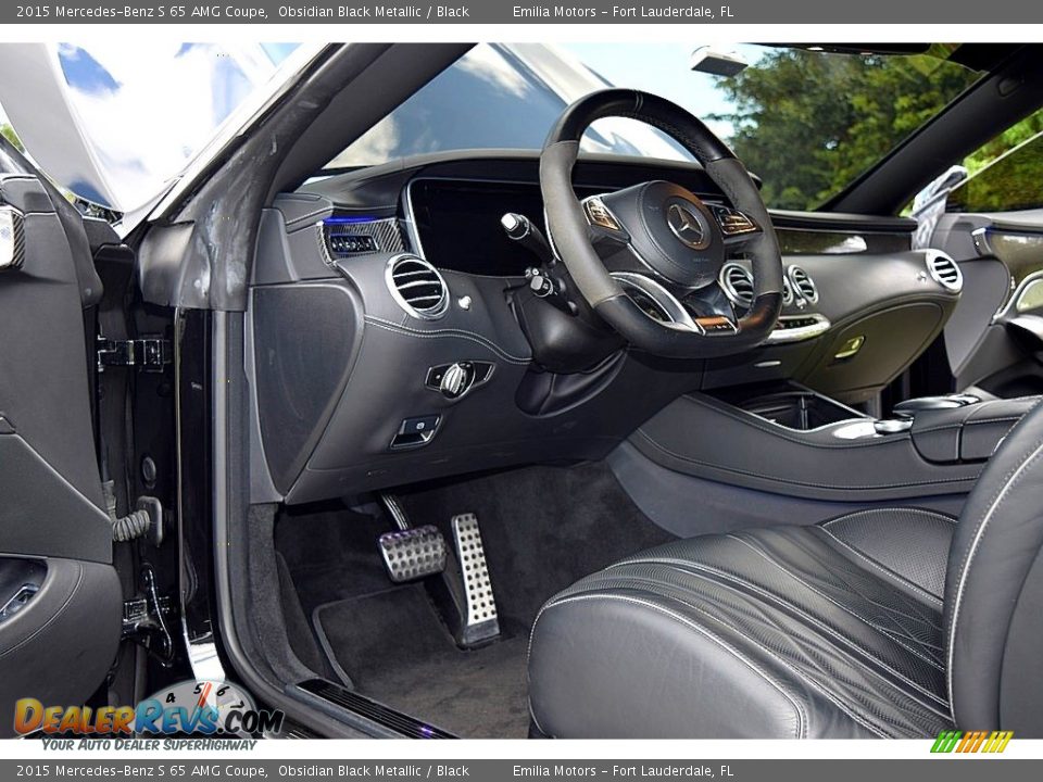 2015 Mercedes-Benz S 65 AMG Coupe Obsidian Black Metallic / Black Photo #37
