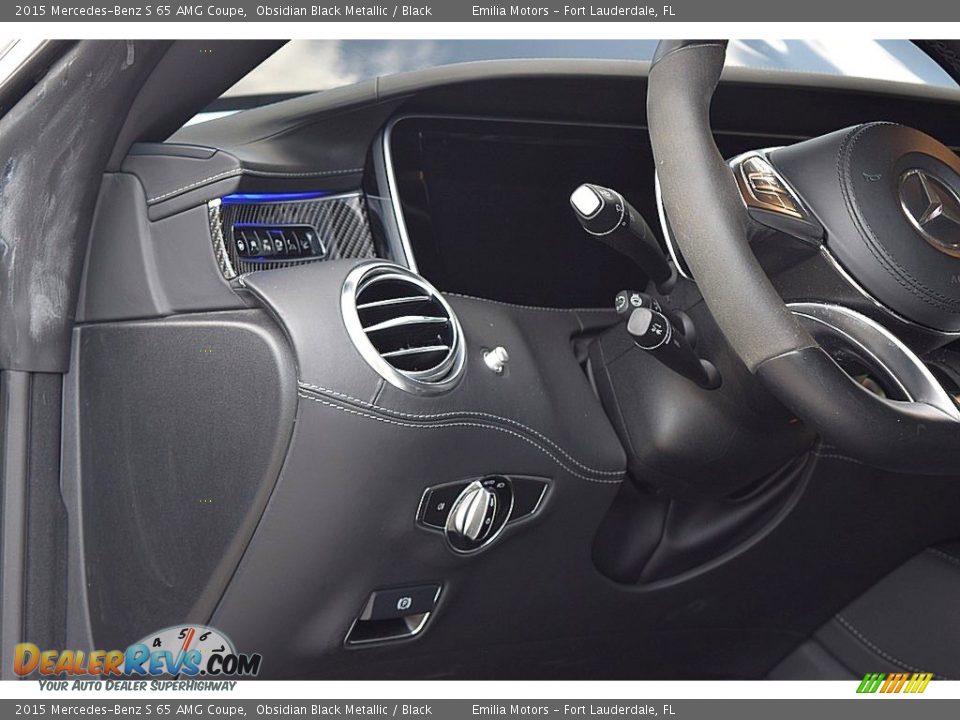 2015 Mercedes-Benz S 65 AMG Coupe Obsidian Black Metallic / Black Photo #39