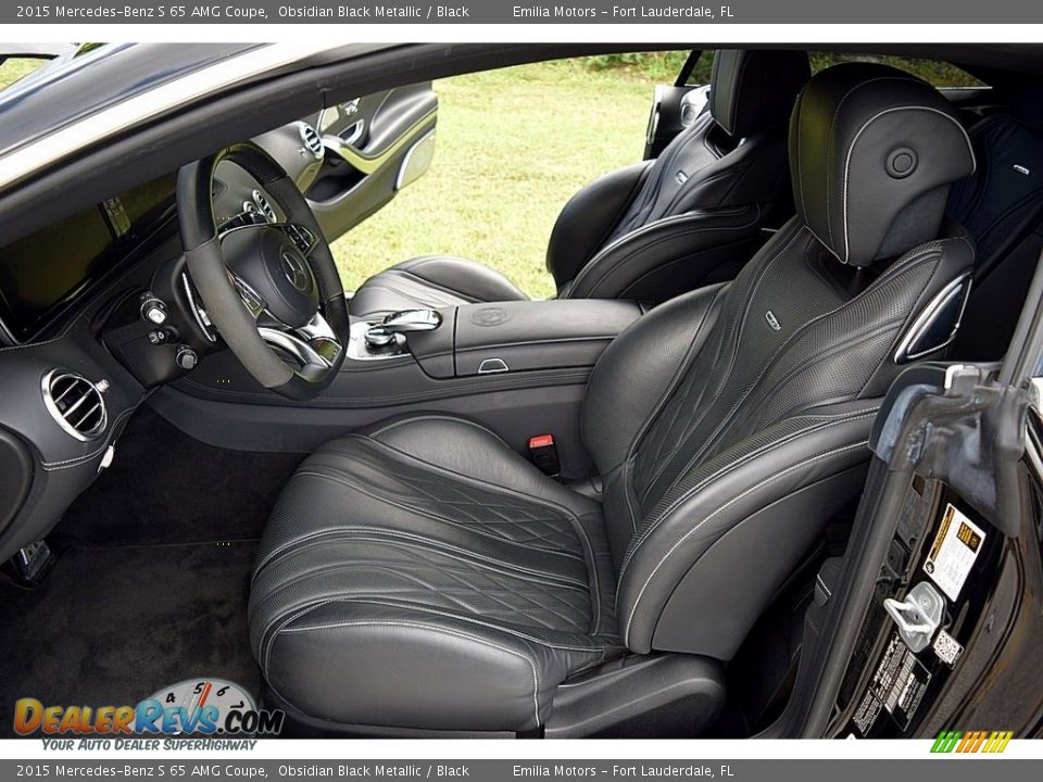 Black Interior - 2015 Mercedes-Benz S 65 AMG Coupe Photo #41