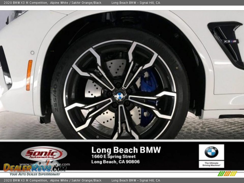 2020 BMW X3 M Competition Alpine White / Sakhir Orange/Black Photo #9