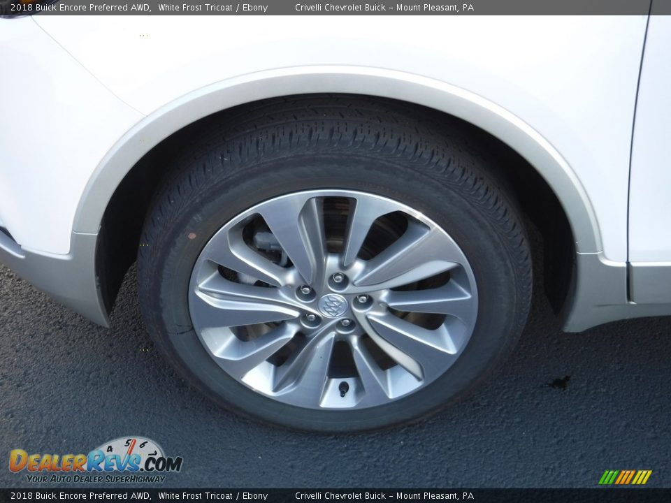 2018 Buick Encore Preferred AWD White Frost Tricoat / Ebony Photo #3