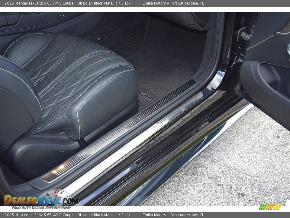 2015 Mercedes-Benz S 65 AMG Coupe Obsidian Black Metallic / Black Photo #46