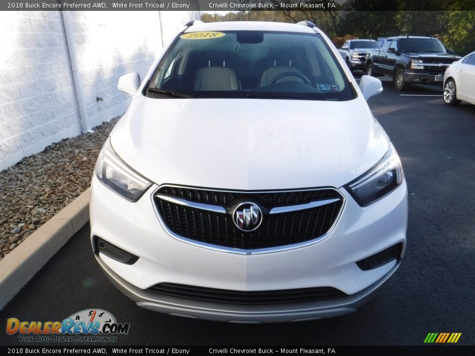 2018 Buick Encore Preferred AWD White Frost Tricoat / Ebony Photo #4