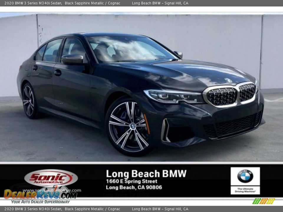 2020 BMW 3 Series M340i Sedan Black Sapphire Metallic / Cognac Photo #1