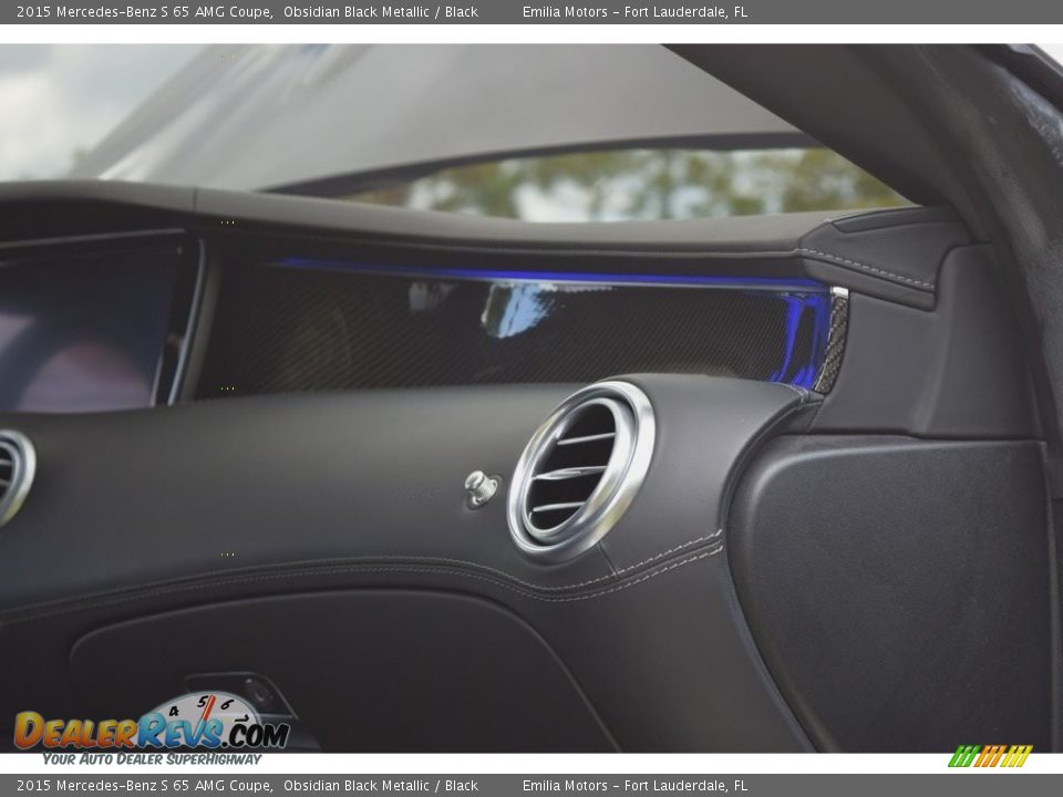 2015 Mercedes-Benz S 65 AMG Coupe Obsidian Black Metallic / Black Photo #48