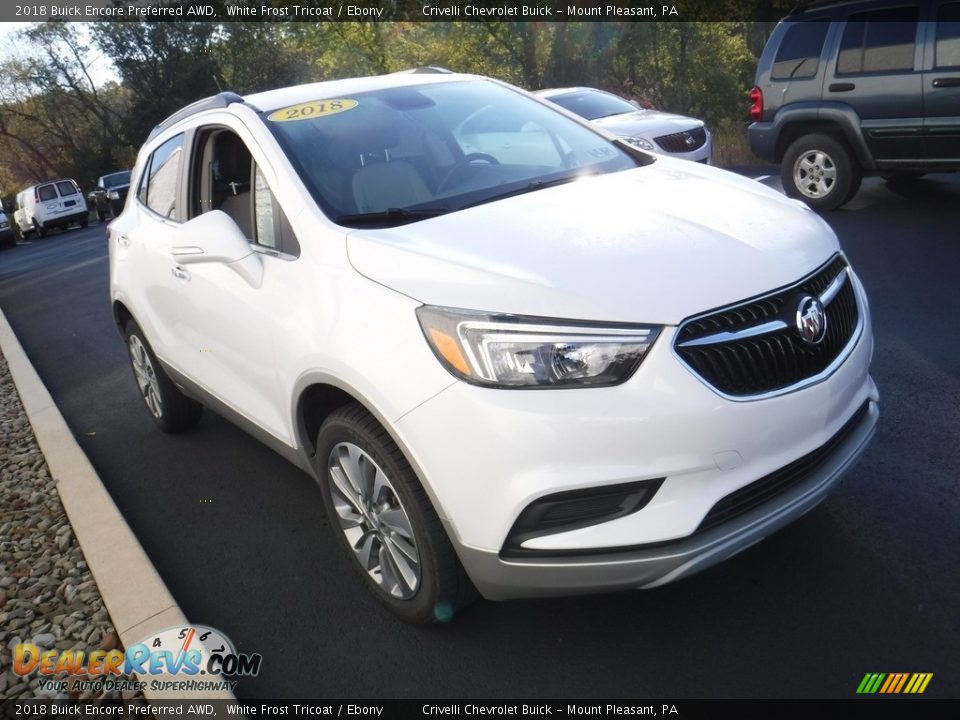 2018 Buick Encore Preferred AWD White Frost Tricoat / Ebony Photo #5