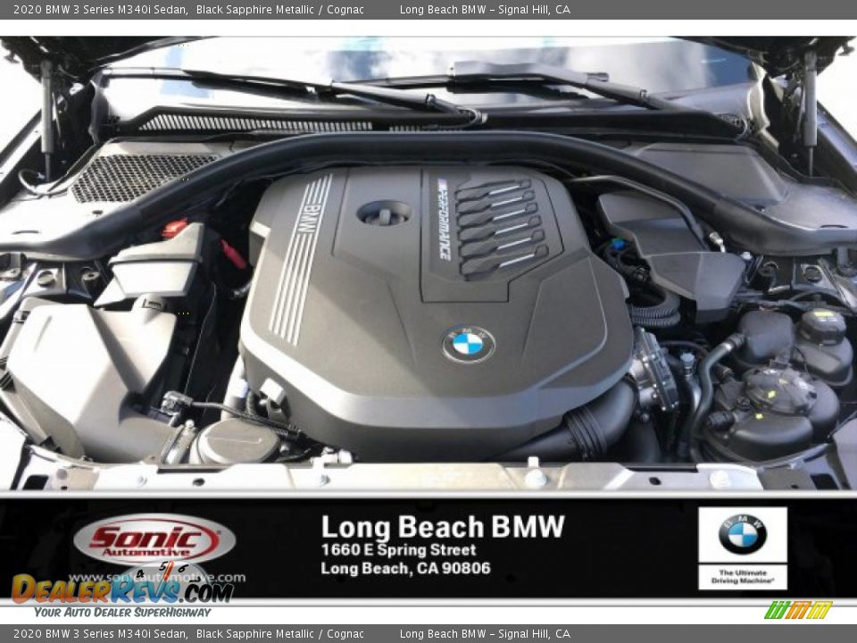 2020 BMW 3 Series M340i Sedan Black Sapphire Metallic / Cognac Photo #8