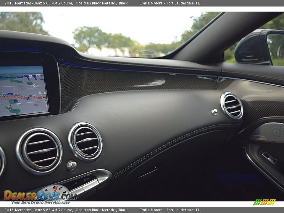 2015 Mercedes-Benz S 65 AMG Coupe Obsidian Black Metallic / Black Photo #59