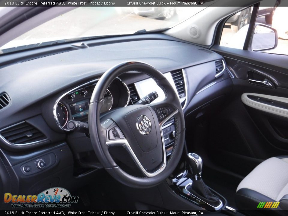 2018 Buick Encore Preferred AWD White Frost Tricoat / Ebony Photo #12