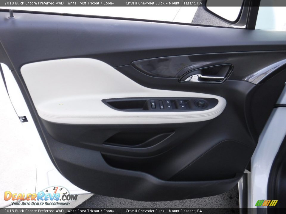 2018 Buick Encore Preferred AWD White Frost Tricoat / Ebony Photo #13