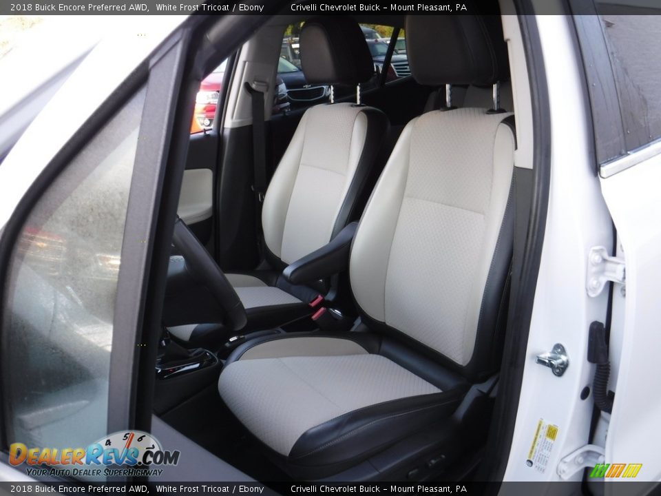 2018 Buick Encore Preferred AWD White Frost Tricoat / Ebony Photo #14