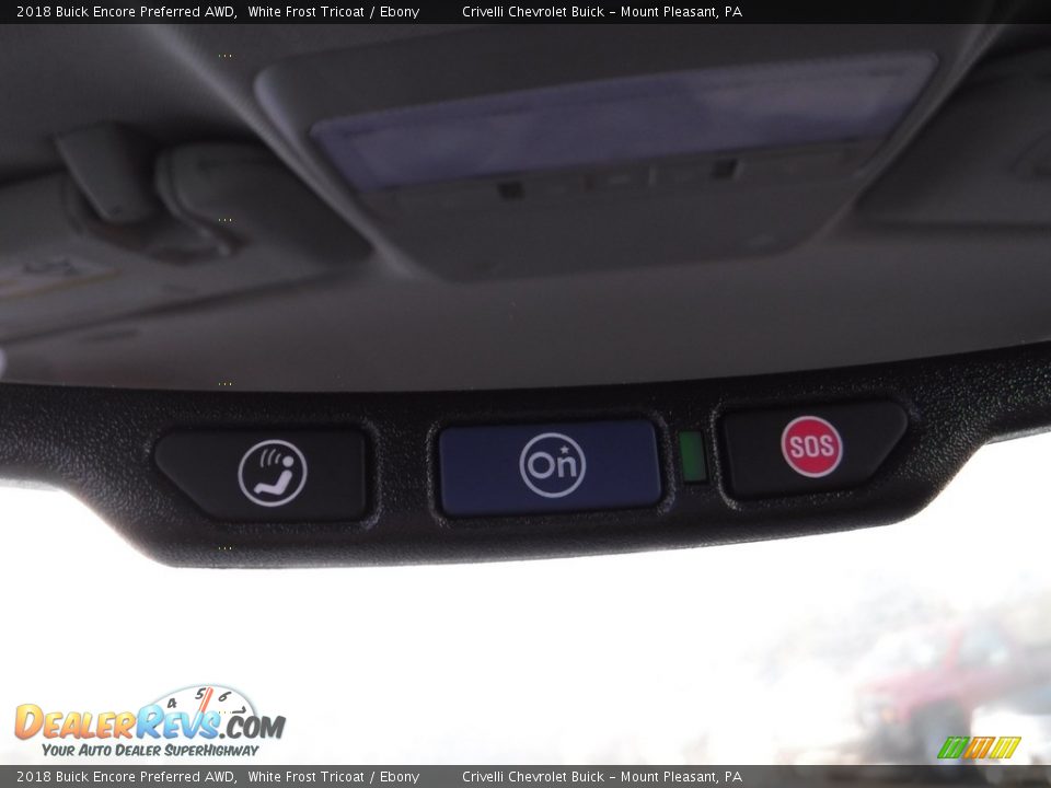 2018 Buick Encore Preferred AWD White Frost Tricoat / Ebony Photo #22