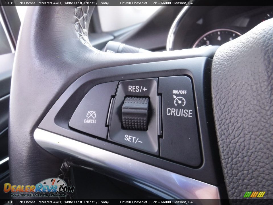 2018 Buick Encore Preferred AWD White Frost Tricoat / Ebony Photo #23