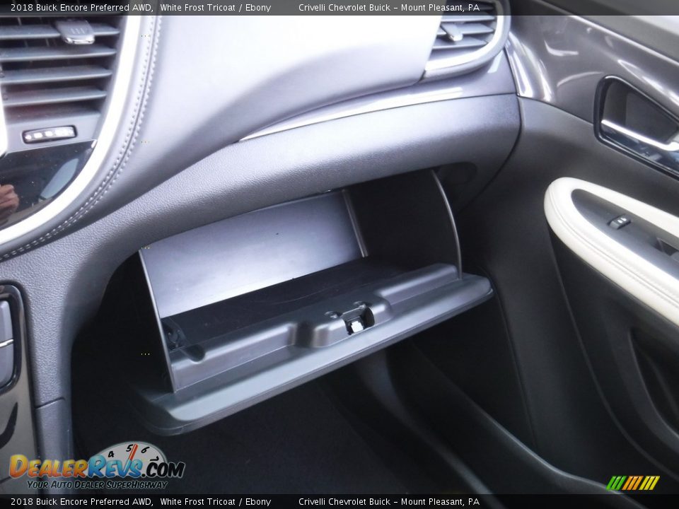 2018 Buick Encore Preferred AWD White Frost Tricoat / Ebony Photo #26