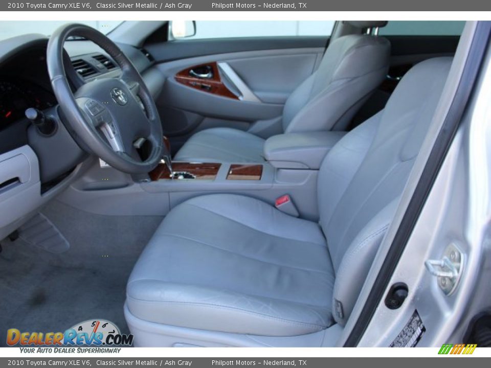 2010 Toyota Camry XLE V6 Classic Silver Metallic / Ash Gray Photo #10