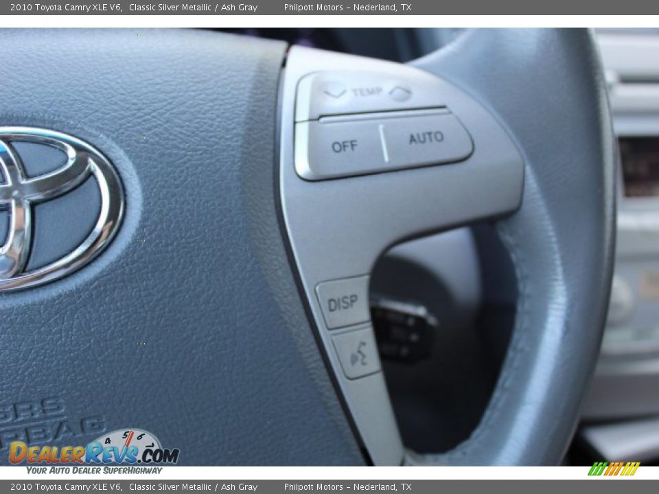 2010 Toyota Camry XLE V6 Classic Silver Metallic / Ash Gray Photo #12