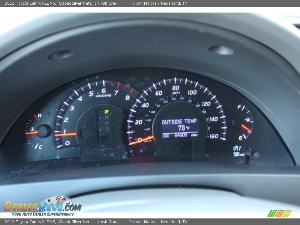 2010 Toyota Camry XLE V6 Classic Silver Metallic / Ash Gray Photo #13