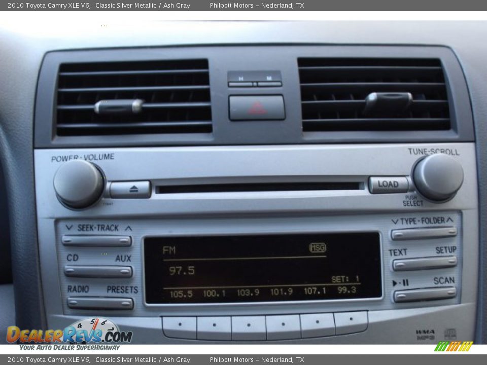 2010 Toyota Camry XLE V6 Classic Silver Metallic / Ash Gray Photo #15
