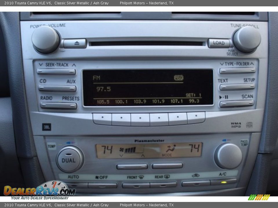 2010 Toyota Camry XLE V6 Classic Silver Metallic / Ash Gray Photo #16