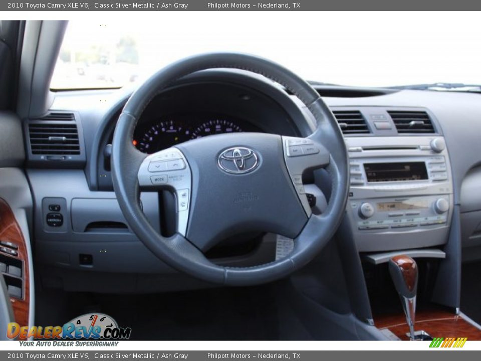 2010 Toyota Camry XLE V6 Classic Silver Metallic / Ash Gray Photo #20