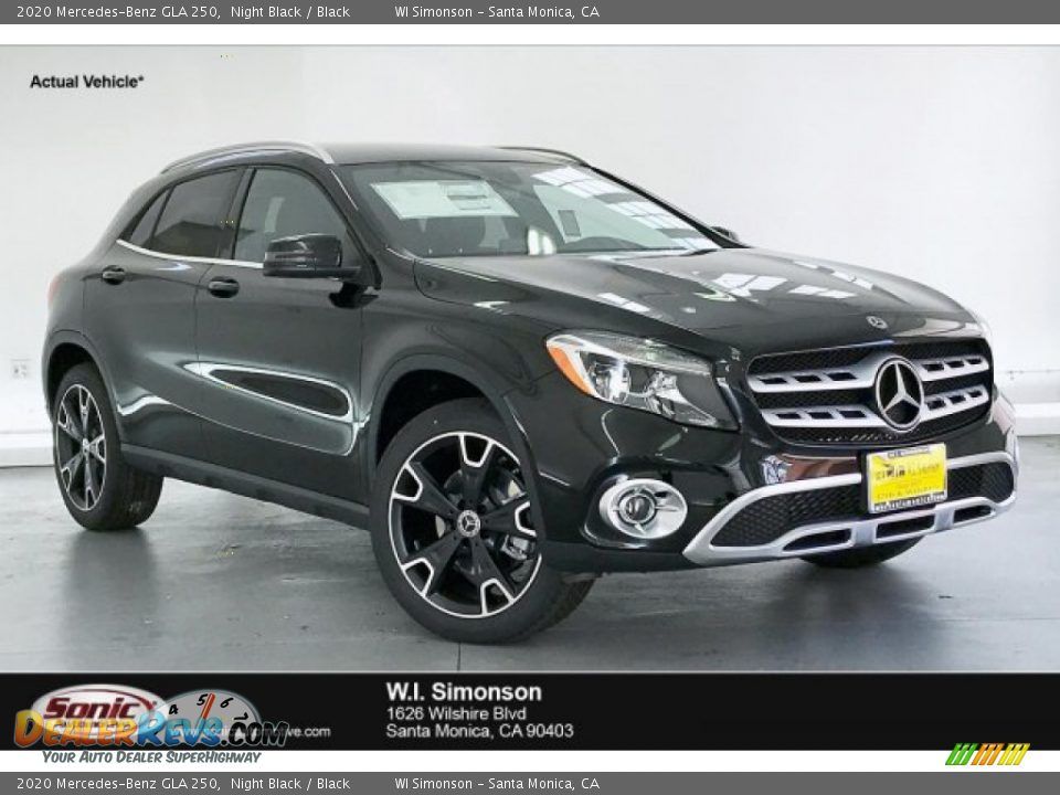 2020 Mercedes-Benz GLA 250 Night Black / Black Photo #1