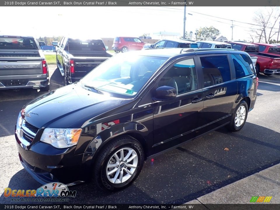 2018 Dodge Grand Caravan SXT Black Onyx Crystal Pearl / Black Photo #7