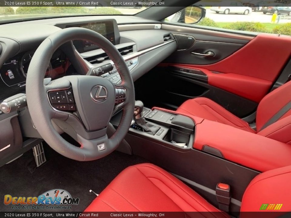 Circuit Red Interior - 2020 Lexus ES 350 F Sport Photo #2