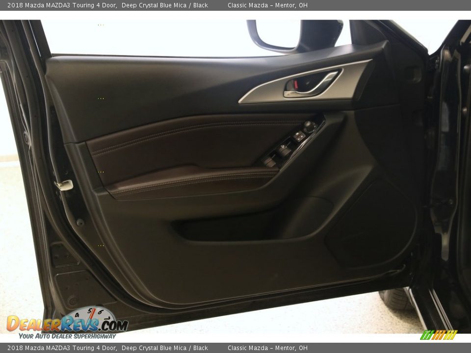 2018 Mazda MAZDA3 Touring 4 Door Deep Crystal Blue Mica / Black Photo #4