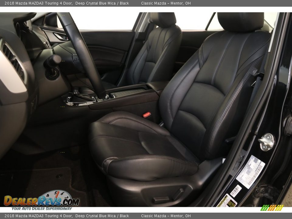 2018 Mazda MAZDA3 Touring 4 Door Deep Crystal Blue Mica / Black Photo #5