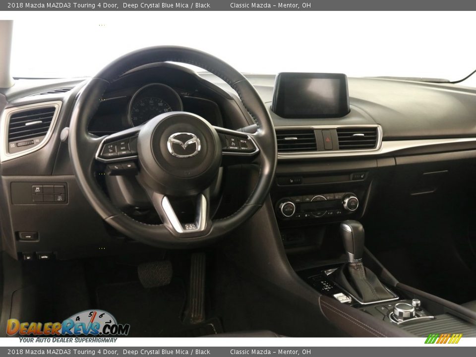 2018 Mazda MAZDA3 Touring 4 Door Deep Crystal Blue Mica / Black Photo #6