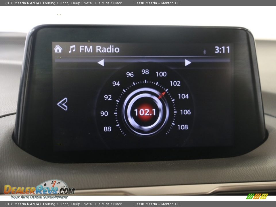 2018 Mazda MAZDA3 Touring 4 Door Deep Crystal Blue Mica / Black Photo #11
