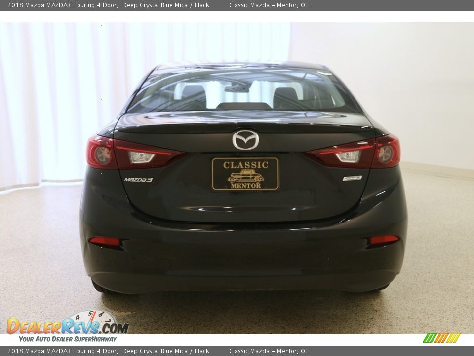 2018 Mazda MAZDA3 Touring 4 Door Deep Crystal Blue Mica / Black Photo #18