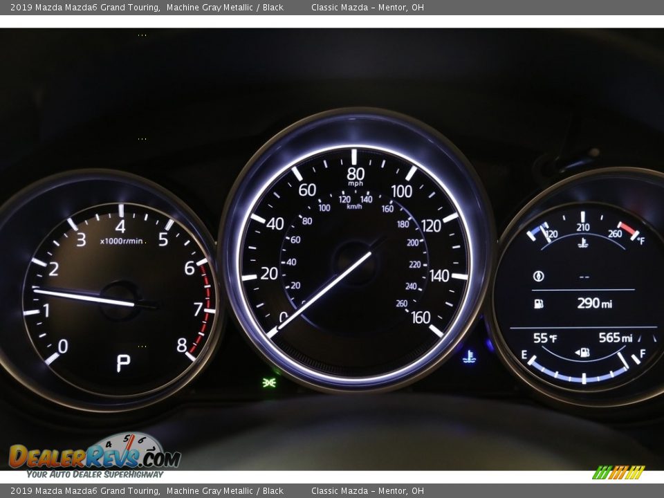 2019 Mazda Mazda6 Grand Touring Machine Gray Metallic / Black Photo #8