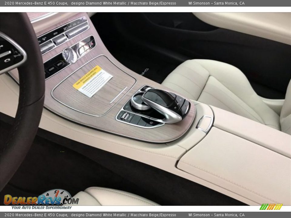2020 Mercedes-Benz E 450 Coupe designo Diamond White Metallic / Macchiato Beige/Espresso Photo #6