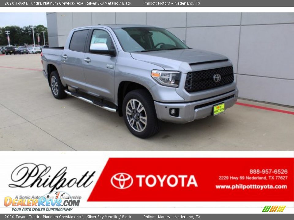2020 Toyota Tundra Platinum CrewMax 4x4 Silver Sky Metallic / Black Photo #1
