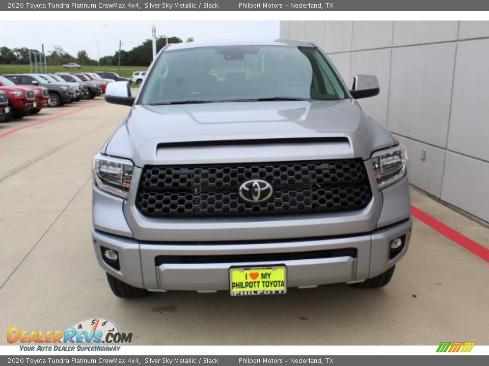 2020 Toyota Tundra Platinum CrewMax 4x4 Silver Sky Metallic / Black Photo #3