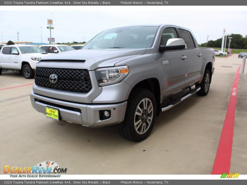 2020 Toyota Tundra Platinum CrewMax 4x4 Silver Sky Metallic / Black Photo #4