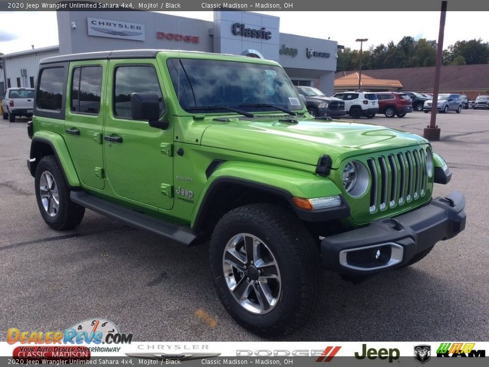 2020 Jeep Wrangler Unlimited Sahara 4x4 Mojito! / Black Photo #1