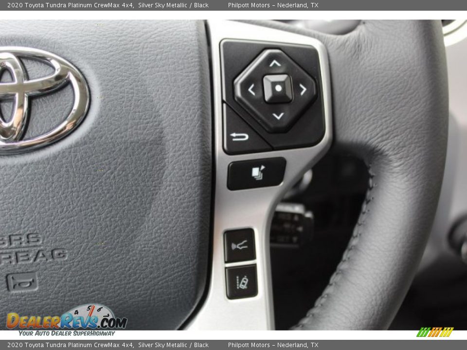 2020 Toyota Tundra Platinum CrewMax 4x4 Steering Wheel Photo #13
