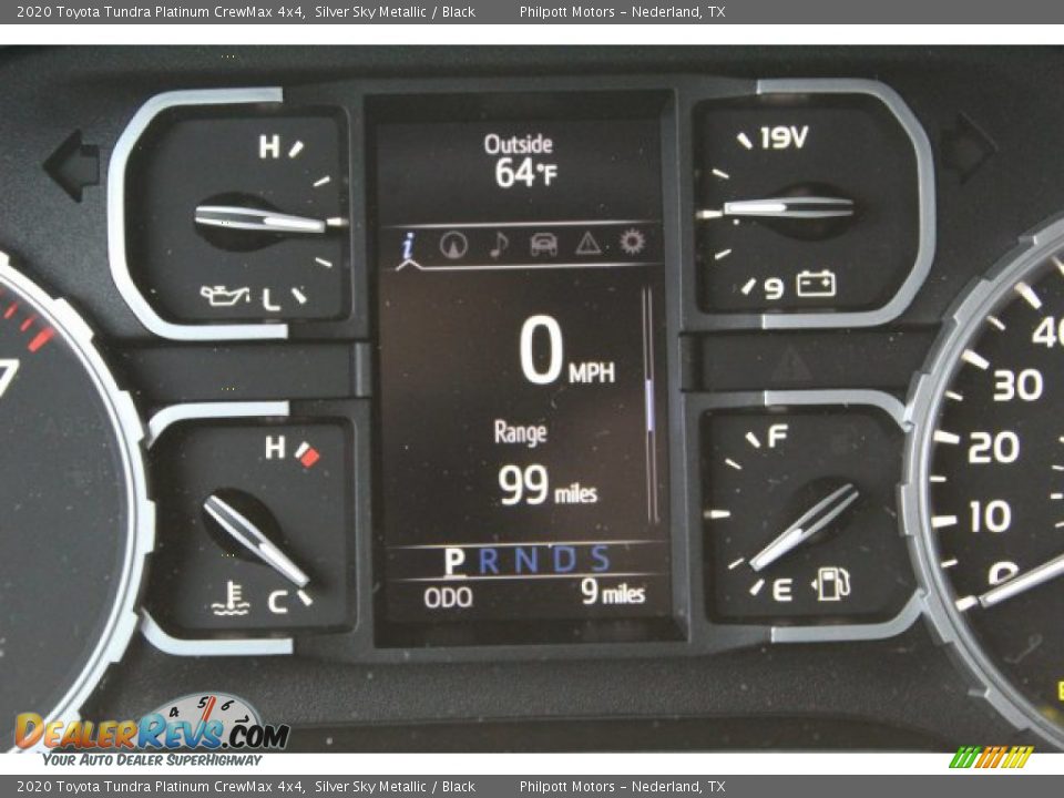 2020 Toyota Tundra Platinum CrewMax 4x4 Silver Sky Metallic / Black Photo #15