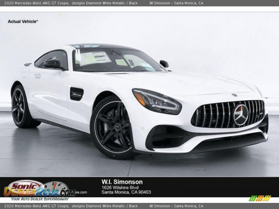 2020 Mercedes-Benz AMG GT Coupe designo Diamond White Metallic / Black Photo #1