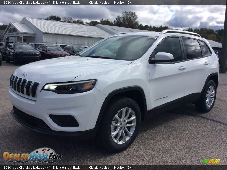 2020 Jeep Cherokee Latitude 4x4 Bright White / Black Photo #5